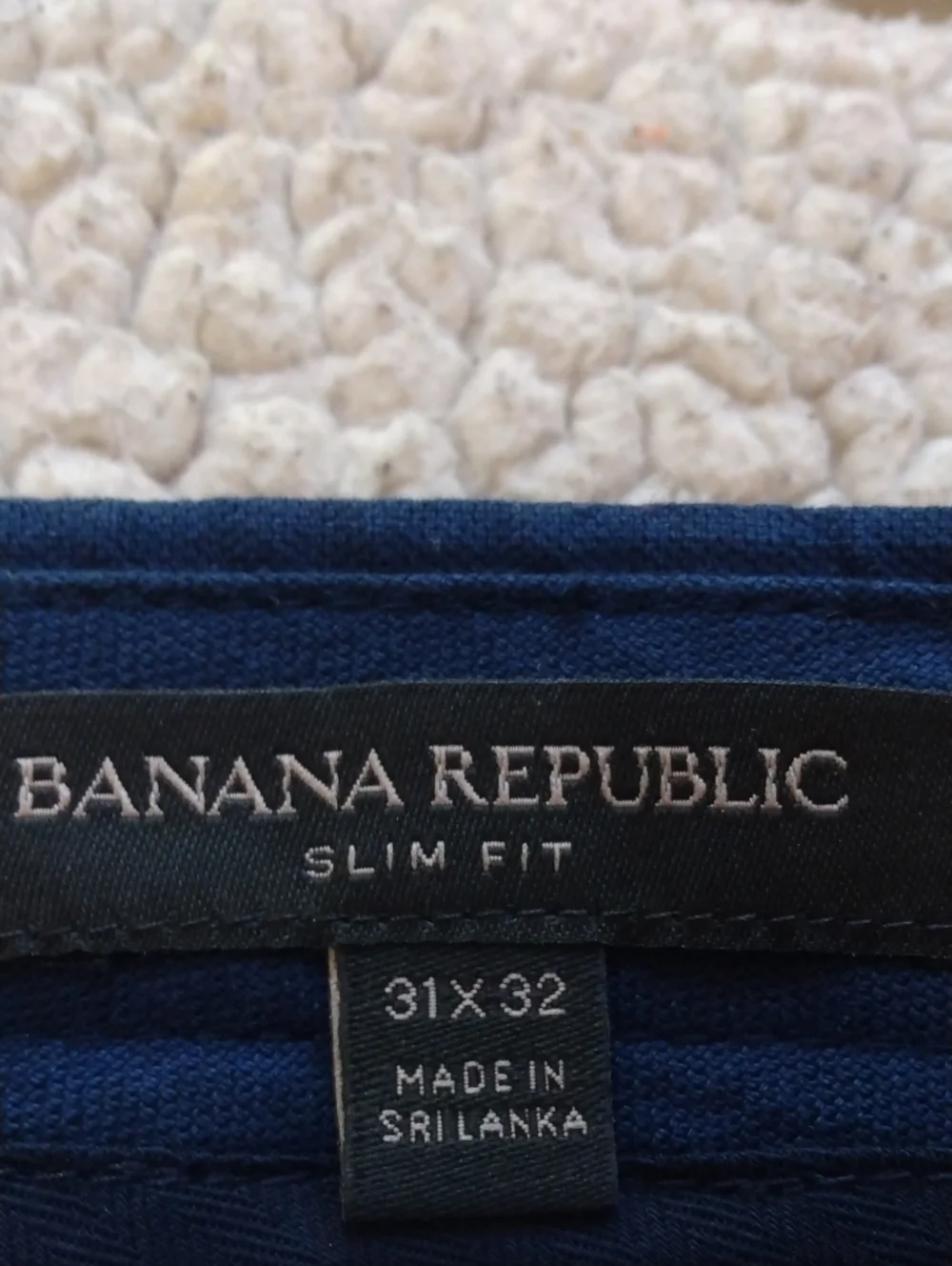 Banana Republic Slim Fit Blue Linen/Cotton Summer Pants 31 - 29